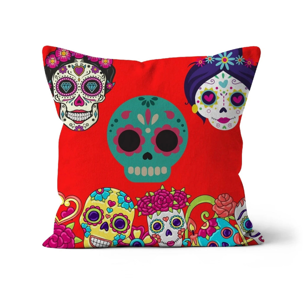 Day of the Dead Scary but Oh So Pretty Cushion