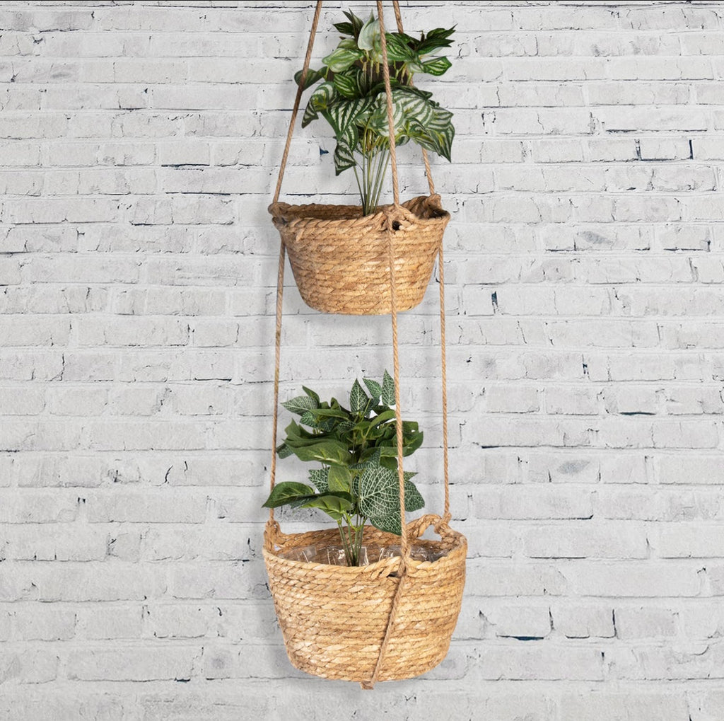 Two Tier Hanging Seagrass Planter