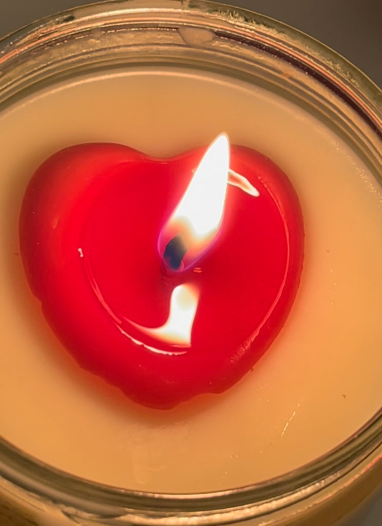 Hidden Message Vegan Soy Candle, "I Love You" - Lime Basil & Mandarin