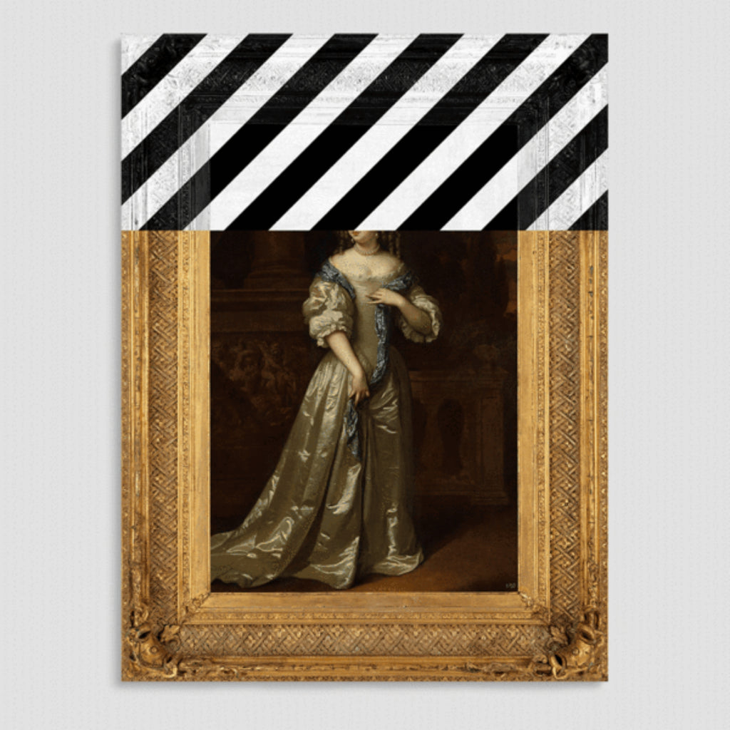 Prince & Rebel - LIMITED EDITION: The Striped Lady Canvas Print