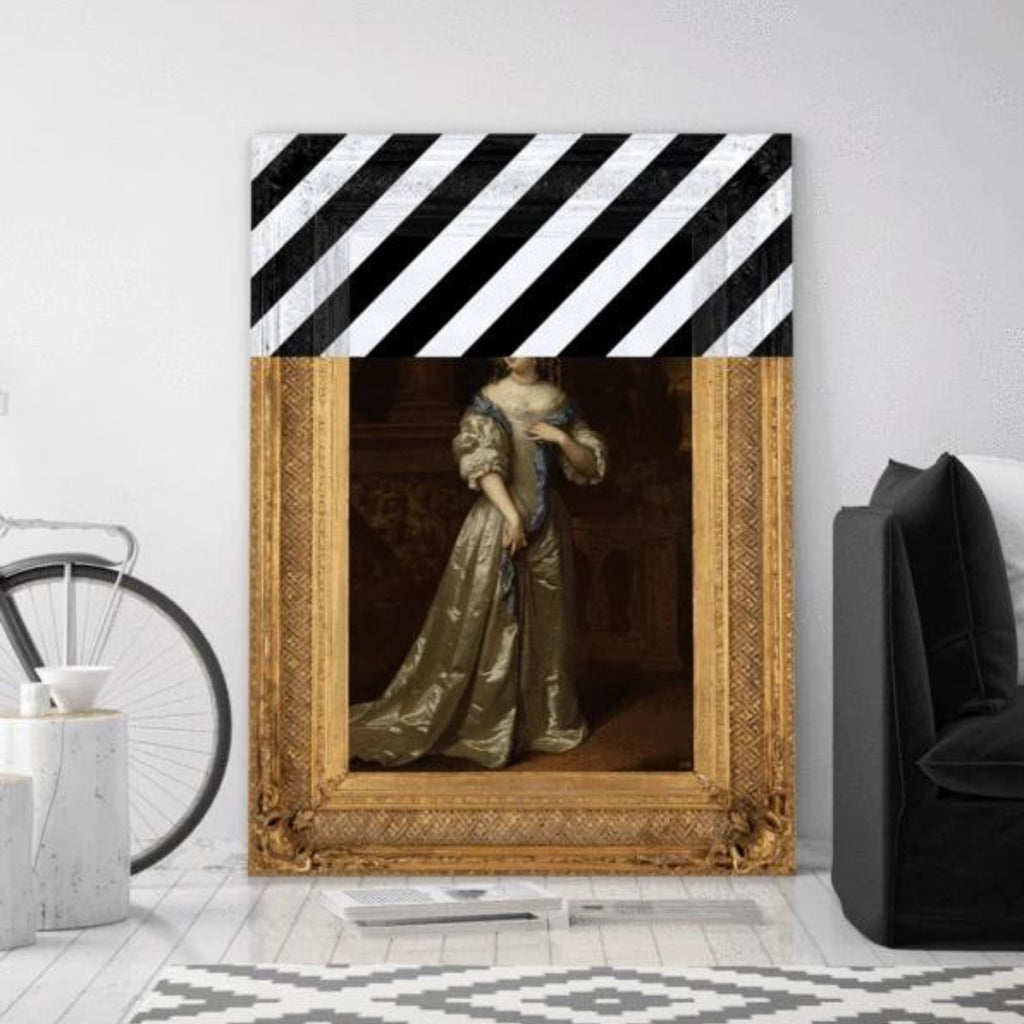 Prince & Rebel - LIMITED EDITION: The Striped Lady Canvas Print