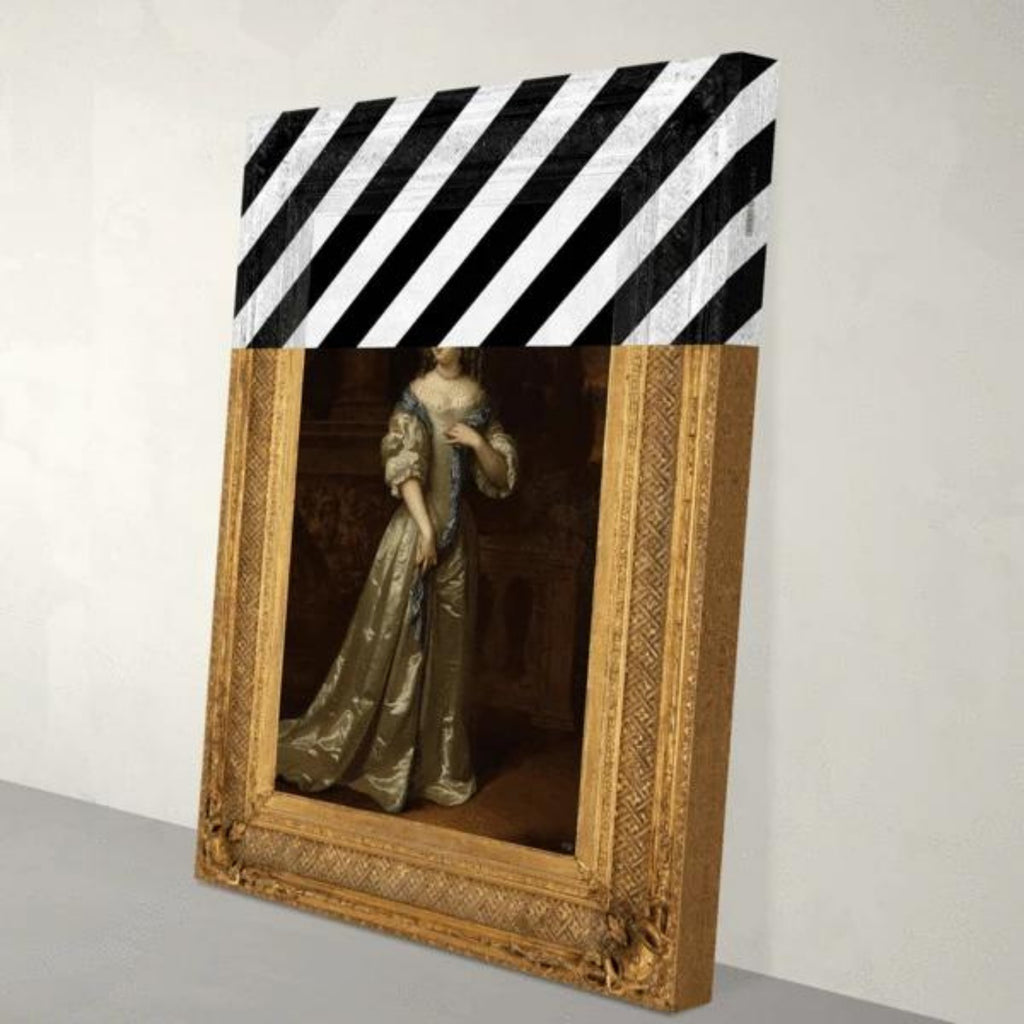 Prince & Rebel - LIMITED EDITION: The Striped Lady Canvas Print