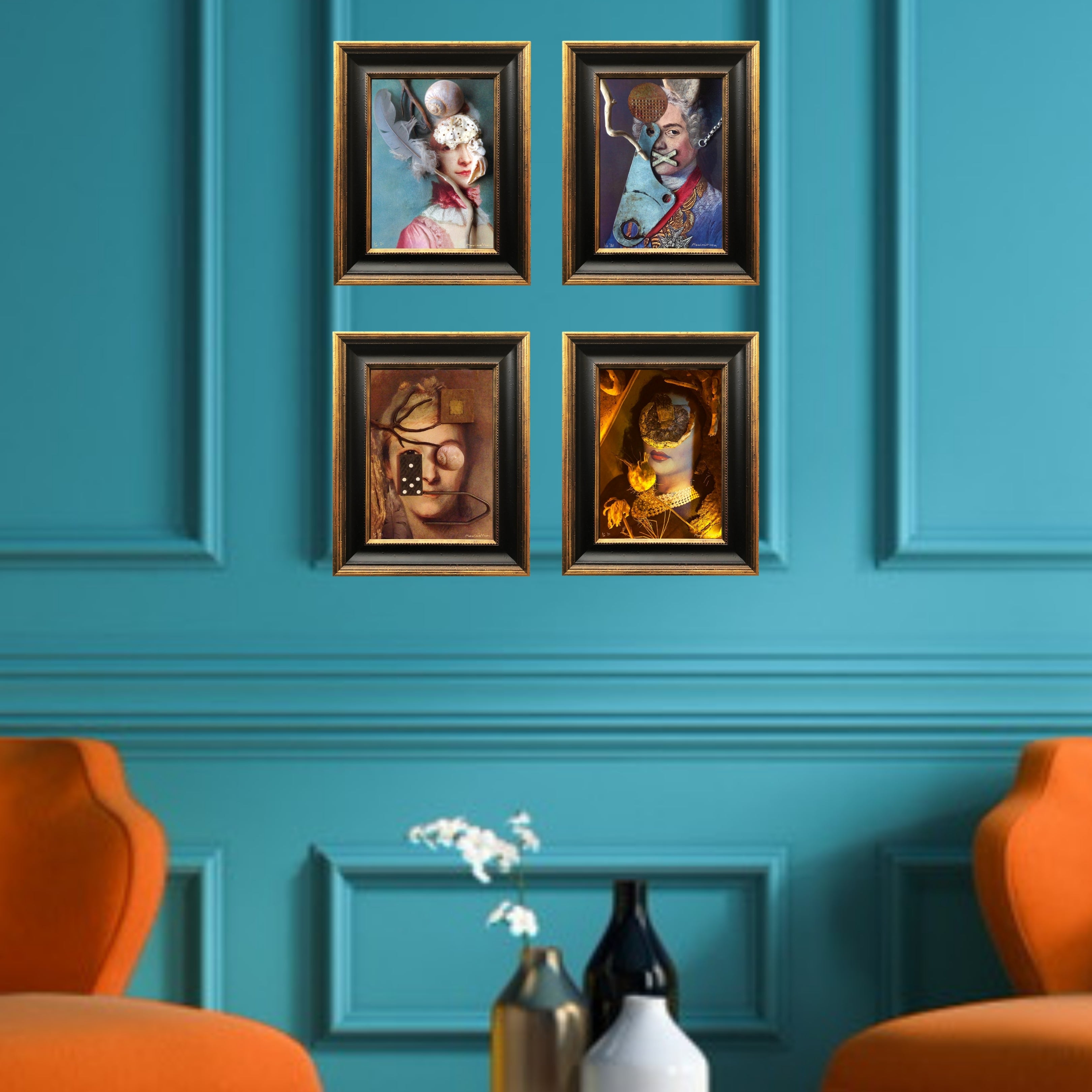 Limited Edition Pair of Prints Set of Four - The Alchemy Collection