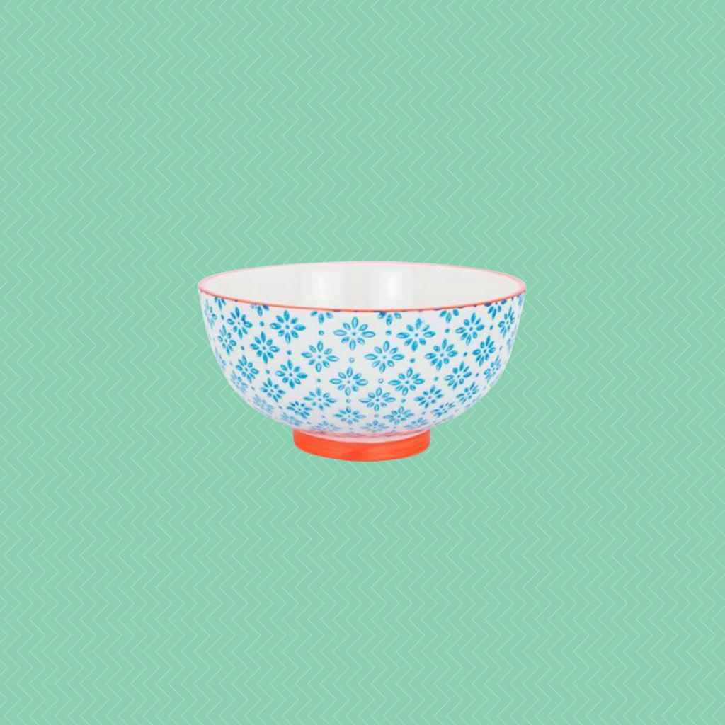 Nicola Spring Hand Printed 4.5" Rice Bowls - Set of 6 & 3 Colours