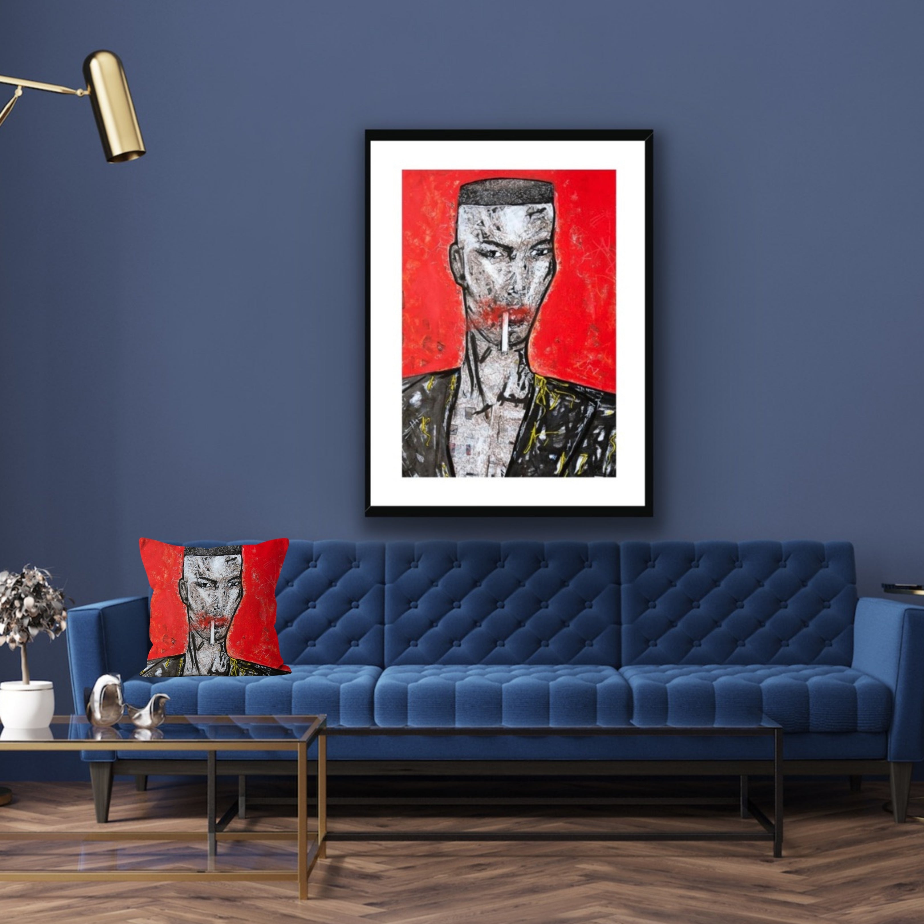 Grace Jones Print by Michelle Watson - Framed & Mounted Print