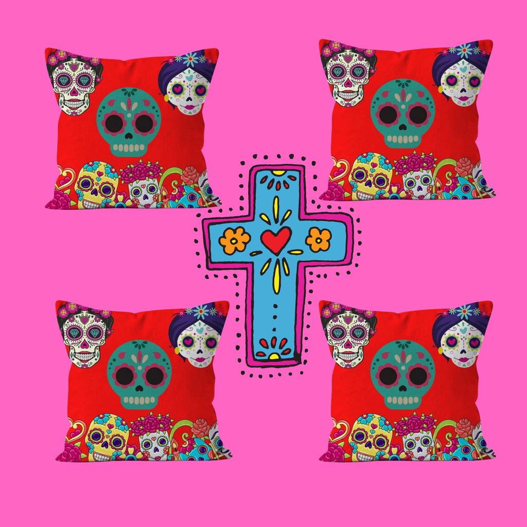 Day of the Dead Scary but Oh So Pretty Cushion