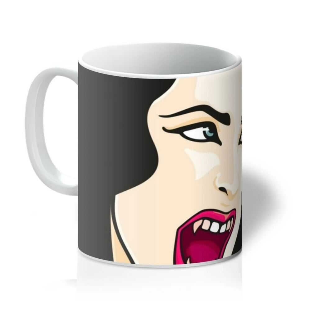Halloween Vampire Femme Fatale Printed Mug