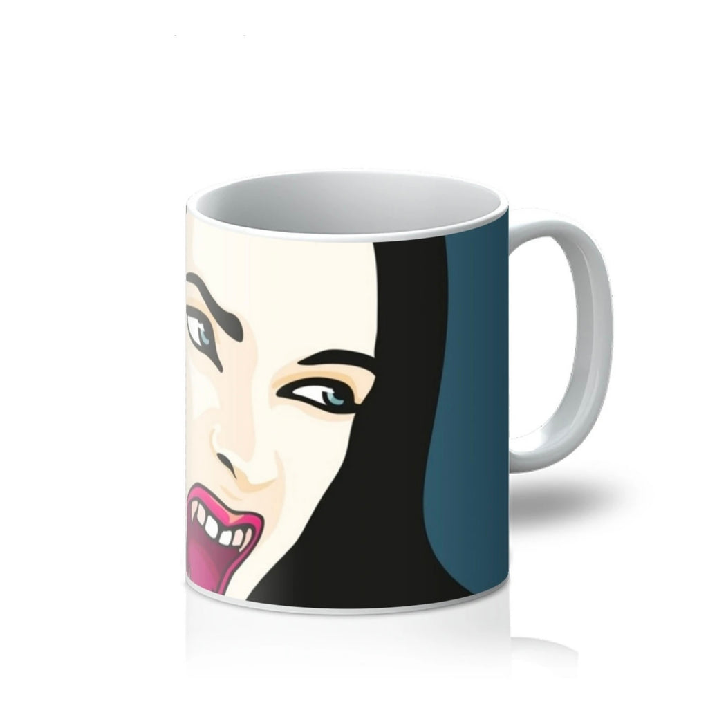 Halloween Vampire Femme Fatale Printed Mug