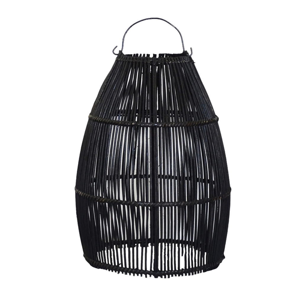 Rattan Lamp Shade Black , Ayana – Size Large