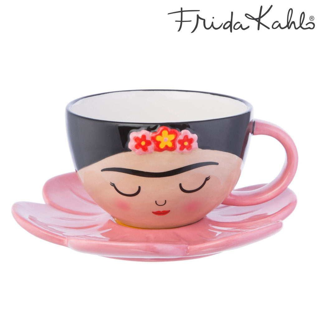 Frida Cup And Flower Saucer Set - Lizzie Onion's Emporium