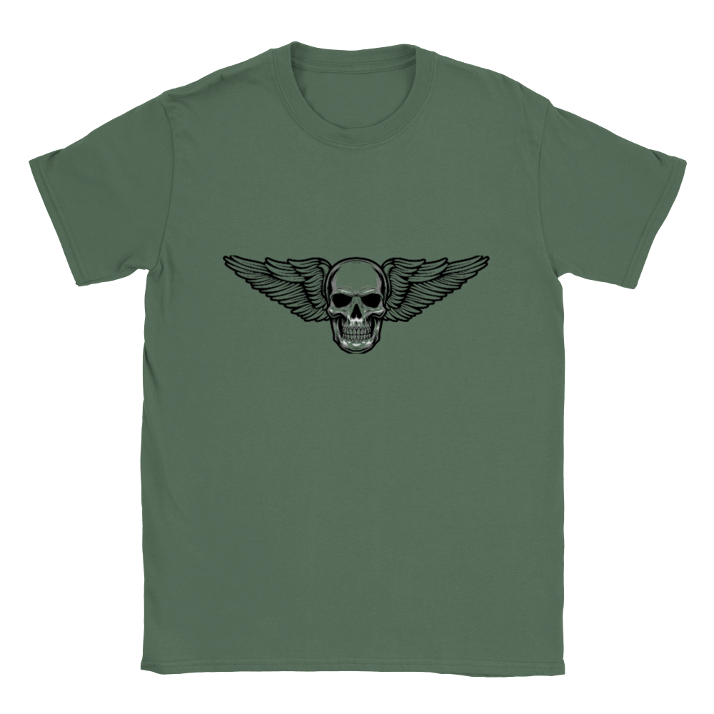 Winged Skull Classic Unisex Crewneck T-shirt